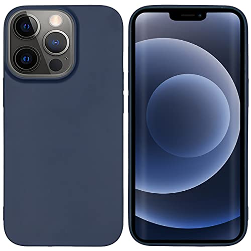 iMoshion Softcase,Backcover Hülle kompatibel mit iPhone 13 Pro – Color Back Cover – Silikon Handyhülle Soft Case in Dunkelblau [Matt, Ultradünn, Anti-Rutsch] von iMoshion