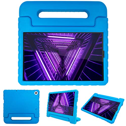iMoshion Kinder Tablethülle für Lenovo Tab M10 HD (2nd gen) Hüllen für Tablets in Blau mit Handgriff und Ständer von iMoshion
