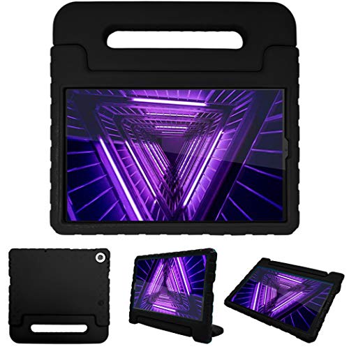 iMoshion Kinder Tablethülle für Lenovo Tab M10 HD (2nd gen) Hüllen für Tablets in Schwarz mit Handgriff und Ständer von iMoshion