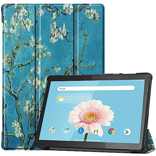 iMoshion kompatibel mit Lenovo Tab M10 Hülle – Trifold Tablet Case – Schutzhülle mit Motiv Kunstleder [Mit Ständer, Mikrofaser-Futter, Magnetverschluss] von iMoshion
