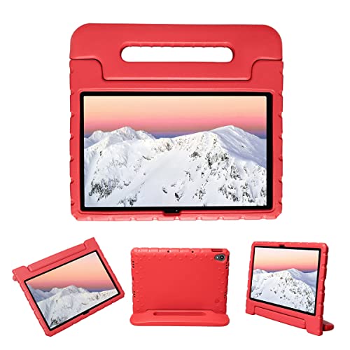 iMoshion kompatibel mit Lenovo Tab P11, Lenovo Tab P11 Plus Hülle – Tablethülle für Kinder – Tablet Kids Case in Rot mit Handgriff und Ständer [Robust, Griffig, Stoßfest] von iMoshion