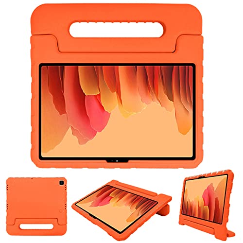 iMoshion Kinder Tablethülle für Samsung Galaxy Tab A7 Hüllen für Tablets in Orange mit Handgriff und Ständer von iMoshion