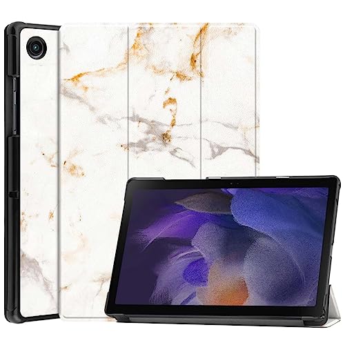 iMoshion kompatibel mit Samsung Galaxy Tab A8 Hülle – Trifold Tablet Case – Schutzhülle mit Motiv Kunstleder [Mit Ständer, Mikrofaser-Futter, Magnetverschluss] von iMoshion