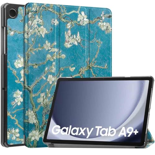 iMoshion kompatibel mit Samsung Galaxy Tab A9 Plus Hülle – Trifold Tablet Case – Schutzhülle mit Motiv Kunstleder [Mit Ständer, Mikrofaser-Futter, Magnetverschluss] von iMoshion