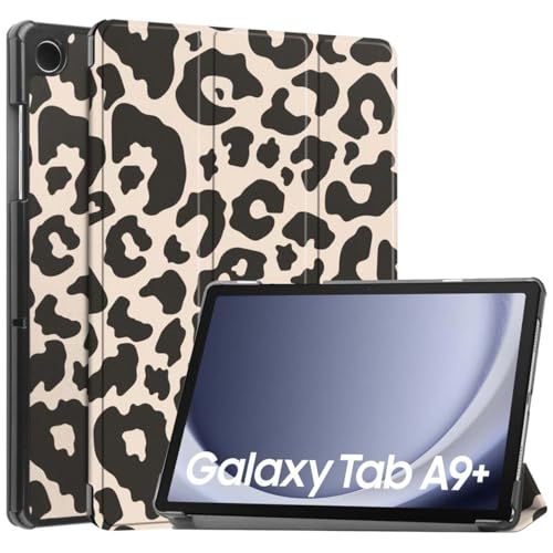 iMoshion kompatibel mit Samsung Galaxy Tab A9 Plus Hülle – Trifold Tablet Case – Schutzhülle mit Motiv Kunstleder [Mit Ständer, Mikrofaser-Futter, Magnetverschluss] von iMoshion