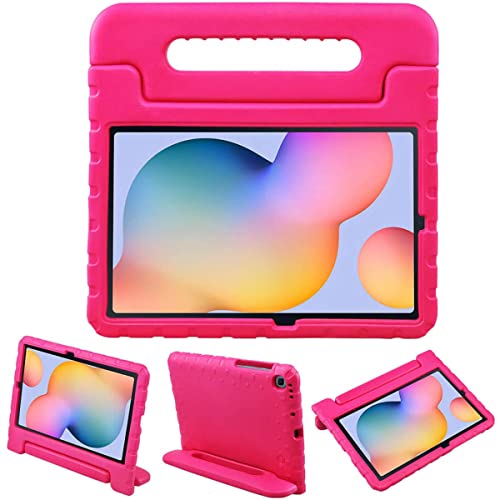 iMoshion Tablethülle Schutzhülle mit Handgriff und Ständer kindersicher für Samsung Galaxy Tab S6 Lite / Tab S6 Lite (2022) / Tab S6 Lite (2024) - Rosa von iMoshion