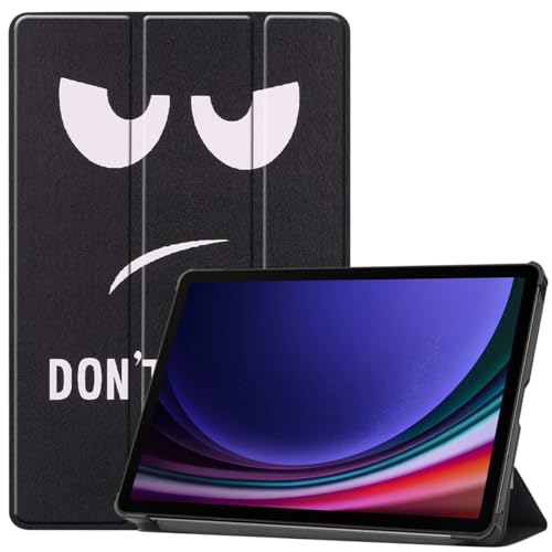 iMoshion kompatibel mit Samsung Galaxy Tab S9 Hülle – Trifold Tablet Case – Schutzhülle mit Motiv Kunstleder [Mit Ständer, Mikrofaser-Futter, Magnetverschluss] von iMoshion