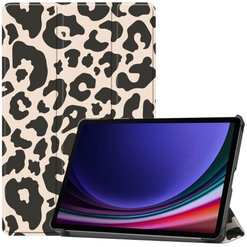iMoshion kompatibel mit Samsung Galaxy Tab S9 Hülle – Trifold Tablet Case – Schutzhülle mit Motiv Kunstleder [Mit Ständer, Mikrofaser-Futter, Magnetverschluss] von iMoshion
