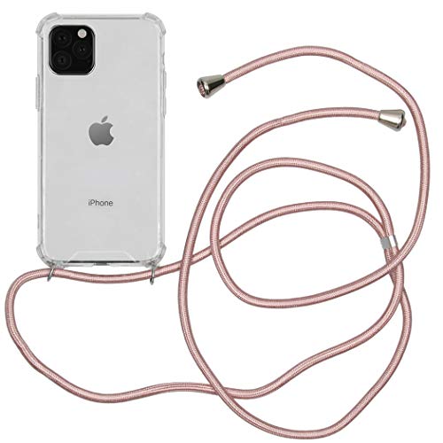 iMoshion kompatibel mit iPhone 11 Pro Handykette – Hülle mit Band zum Umhängen – Transparent Case Handyhülle mit Kette in Transparent – Kanten- und Eckenschutz aus Silikon von iMoshion
