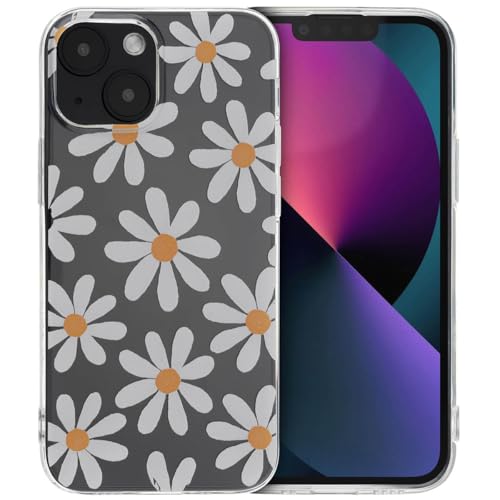 iMoshion kompatibel mit iPhone 13 Mini Hülle – Design Back Cover in Daisy Flower – Silikon Soft Case Handyhülle [Flexibel, Stoßabsorbierend, Dünn] von iMoshion
