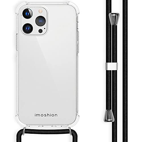 iMoshion kompatibel mit iPhone 13 Pro Handykette – Hülle mit Band zum Umhängen – Transparent Case Handyhülle mit Kette in Schwarz – Kanten- und Eckenschutz aus Silikon iMoshion kompatibel mit iPhone 13 Pro Handykette – Hülle mit Band zum Umhängen – Transparent Case Handyhülle mit Kette in Schwarz – Kanten- und Eckenschutz aus Silikon von iMoshion