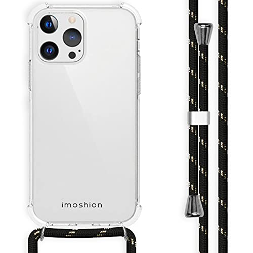 iMoshion kompatibel mit iPhone 13 Pro Handykette – Hülle mit Band zum Umhängen – Transparent Case Handyhülle mit Kette in Schwarz – Kanten- und Eckenschutz aus Silikon iMoshion kompatibel mit iPhone 13 Pro Handykette – Hülle mit Band zum Umhängen – Transparent Case Handyhülle mit Kette in Schwarz – Kanten- und Eckenschutz aus Silikon von iMoshion