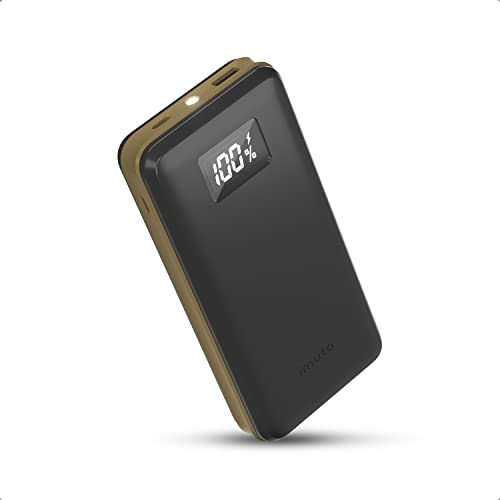 imuto Powerbank 20000mAh Externer Akku 22.5W, USB C PD 20W Tragbares Ladegerät mit PD3.0 + QC4.0 Power Bank mit LCD Display & Taschenlampe für iPhone 15/14/13/12, Samsung, Huawei, Switch imuto Powerbank 20000mAh Externer Akku 22.5W, USB C PD 20W Tragbares Ladegerät mit PD3.0 + QC4.0 Power Bank mit LCD Display & Taschenlampe für iPhone 15/14/13/12, Samsung, Huawei, Switch von iMuto