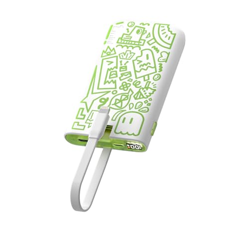 imuto Powerbank 10000mAh mit ios eingebautem Kabel, PD 22.5W USB C Akku tragbares Ladegerät mit LED-Anzeige Typ C Externer Handyakkus für iPhone 14/13/12 Galaxy Google Pixel LG iPad Xiaomi-Weiß imuto Powerbank 10000mAh mit ios eingebautem Kabel, PD 22.5W USB C Akku tragbares Ladegerät mit LED-Anzeige Typ C Externer Handyakkus für iPhone 14/13/12 Galaxy Google Pixel LG iPad Xiaomi-Weiß von iMuto