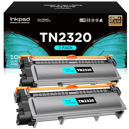 iNKPAD TN2320 Toner Kompatibel für Brother TN-2320 TN-2310 Toner für Brother MFC-L2700DW MFC-L2700DN HL-L2340DW HL-L2300D MFC-L2720DW DCP-L2520DW DCP-L2540DN MFC-L2740DW HL-L2360DN von iNKPAD