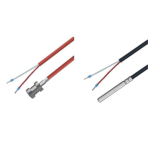 iOVEO 004AL05205 - Rohranlegefühler NTC 10KOHM & 035HP02202 - PT1000 Temperaturfühler mit PVC-Leitung bis 105°C, Temperatursensor, Speicherfühler, Fühler, Heizung, 2 Meter iOVEO 004AL05205 - Rohranlegefühler NTC 10KOHM & 035HP02202 - PT1000 Temperaturfühler mit PVC-Leitung bis 105°C, Temperatursensor, Speicherfühler, Fühler, Heizung, 2 Meter von iOVEO