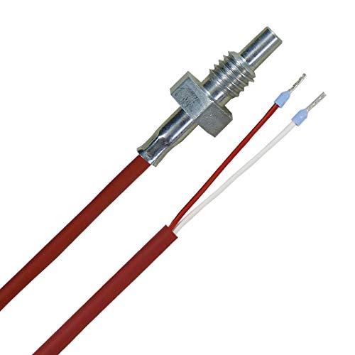 iOVEO 014EF02202 - PT1000 - M8 Einschraubfühler/Temperaturfühler PT1000, M8 Gewinde, 2 Meter Silikon-Anschlussleitung von iOVEO