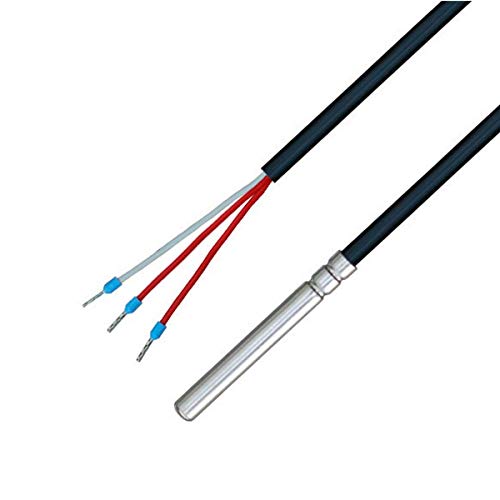 iOVEO 035HP01301 - PT100-3-Leiter Temperaturfühler/Temperatursonde mit PVC-Leitung bis 105°C von iOVEO