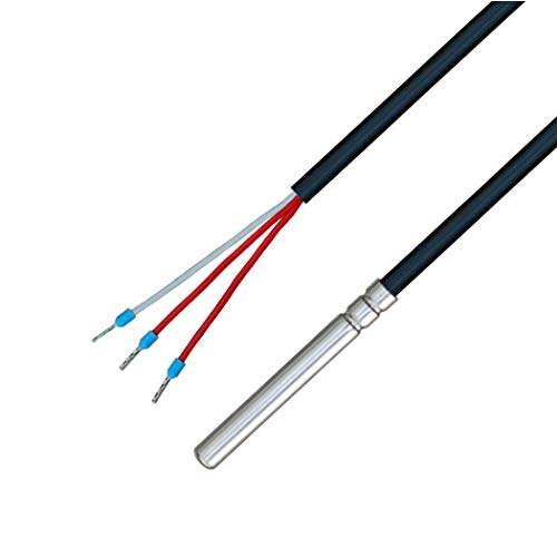 iOVEO 035HP01310 - PT100-3-Leiter Temperaturfühler/Temperatursonde mit PVC-Leitung bis 105°C, 10 Meter von iOVEO