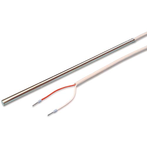 iOVEO 035HP05202.20 - NTC 10kOhm Temperaturfühler mit PVC-Leitung (lichtgrau) bis 105°C, Kabelfühler mit 200 mm, 2 Meter Anschlussleitung von iOVEO