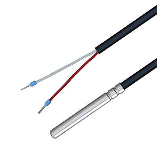 iOVEO 035HP41205 - KTY81-110 Temperaturfühler mit PVC-Leitung bis 105°C, Temperatursensor, Fühler, Heizung, KTY, 5 Meter von iOVEO