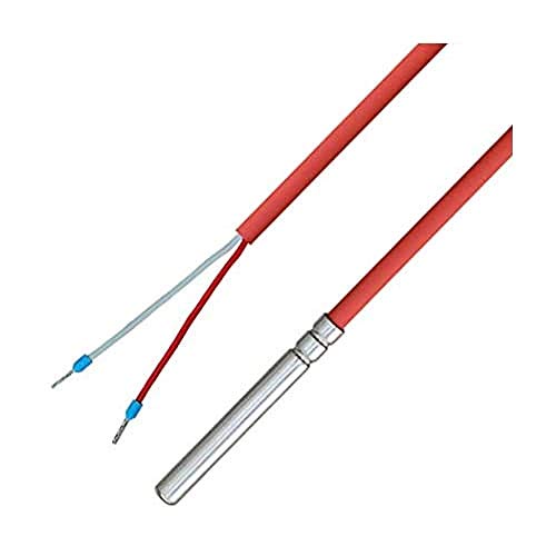 iOVEO 036HS05203 - NTC 10KOHM Temperaturfühler / Kabelfühler / Solarfühler / Temperatursensor mit Silikon-Leitung bis 200°C, NTC , 3 Meter von iOVEO
