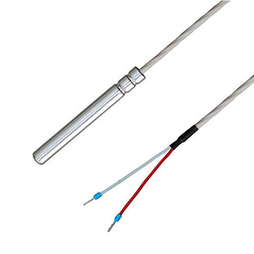iOVEO 038HT01205 - PT100 - Kabelfühler/Temperaturfühler mit Teflon-Anschlussleitung (PTFE) bis 250°C, IP67 wasserdicht, lebensmittelecht, 5 Meter von iOVEO