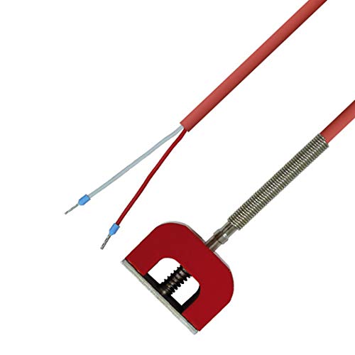 iOVEO 045MO01202 - PT100 - Magnetfühler Haftmagnet (90 N) / Magnet-Oberflächenfühler mit Silikon-Leitung bis 200°C von iOVEO