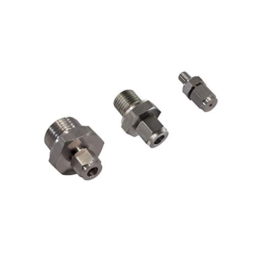 iOVEO 442KE01215 - Klemmverschraubung G1/2" mit Edelstahlklemmring/Klemmring 1,5mm für Temperaturfühler bis 800°C von iOVEO