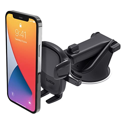 iOttie Easy One Touch 5 Universal-Autohalterung für Armaturenbrett und Windschutzscheibe, mit Saugnapf-Basis und Teleskoparm für iPhone, Samsung, Google, Huawei, Nokia, andere Smartphones von iOttie