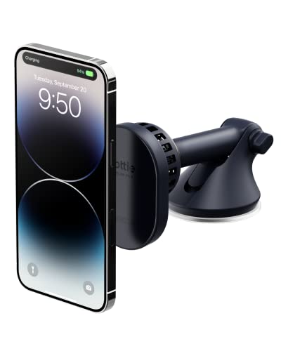 iOttie Velox Pro MagSafe kompatible Armaturenbrett- und Windschutzscheiben-Autohalterung mit kabellosem Laden & CryoFlow™-Kühlsystem Kompatibel mit MagSafe iPhones einschließlich iPhone 12/13/14 von iOttie