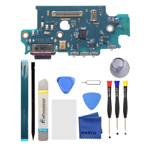 iParto Ladeanschluss-Ersatz-Kit für Samsung Galaxy S24 Plus, USB-Flex-Dock-Anschluss, Lade-Flex-Ersatz für Galaxy S24+ SM-S926U SM-S926U1 iParto Ladeanschluss-Ersatz-Kit für Samsung Galaxy S24 Plus, USB-Flex-Dock-Anschluss, Lade-Flex-Ersatz für Galaxy S24+ SM-S926U SM-S926U1 von iParto
