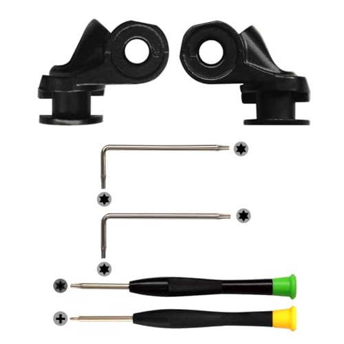 iParto Links + rechts Set Metallscharnier Schwenkwelle Ersatz Kompatibel mit QC35 Bose QuietComfort 35 II/QC35 I/QC45/QC25 Kopfhörer mit Werkzeugen Schwarz, 1 PAIR BLACK SWIVEL von iParto