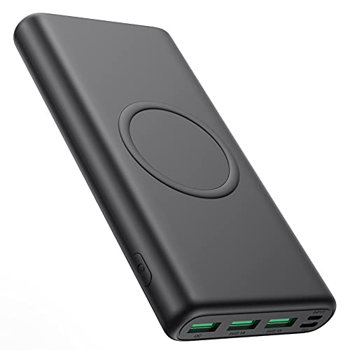 iPosible Power Bank 26800mAh, 25W PD3.0+QC4.0 Schnelles Aufladen LCD Display Externer Akku, 3 Outputs USB C Power Bank Kompatibel mit iPhone 13 12 11 X Airpords Samsung Huawei Xiaomi Oppo iPad-Grau von iPosible