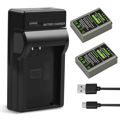 iPrize 2X BLN-1 Akku 1200mAh und Ladegerät für Olympus OM-D E-M1, E-M5 Mark II, E-P5, Pen-F, HLD-6, E-M10 iPrize 2X BLN-1 Akku 1200mAh und Ladegerät für Olympus OM-D E-M1, E-M5 Mark II, E-P5, Pen-F, HLD-6, E-M10 von iPrize
