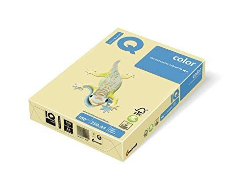 Iq 130108 - Mehrfachfunktionen-Papier IQ COLOR 160 G A4 gelb - 250 Blätter von iQ