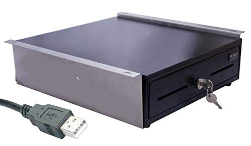 USB Kassenlade mit Untertischhalterung iQCash330USB 33x35x10cm, Kassenschublade Geldlade Geldkassette von iQCash