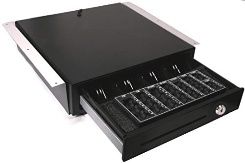Kassenlade mit Münzbrett und Untertischhalterung iQCash410CU 41x41x10cm / Zähleinsatz Kassenschublade Geldlade Zählbrett von iQCash410CU