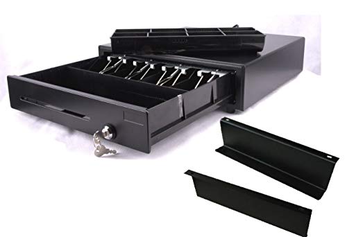 iQCash41 Kassenschublade mit Montagehalterung 41x41,5x10cm / Kassenfach Kassenlade Geldlade Geldkasette aus Metall mit Schlüssel-Schloss, Schwarz iQCash41 Kassenschublade mit Montagehalterung 41x41,5x10cm / Kassenfach Kassenlade Geldlade Geldkasette aus Metall mit Schlüssel-Schloss, Schwarz von iQCash410ZUNT