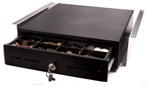 MINI Kassenlade iQPOS330UNT mit Halterung für Untertischmontage 330x345x100mm RJ12/RJ11, Kassenschublade Geldlade Geldkassette von iQPOS