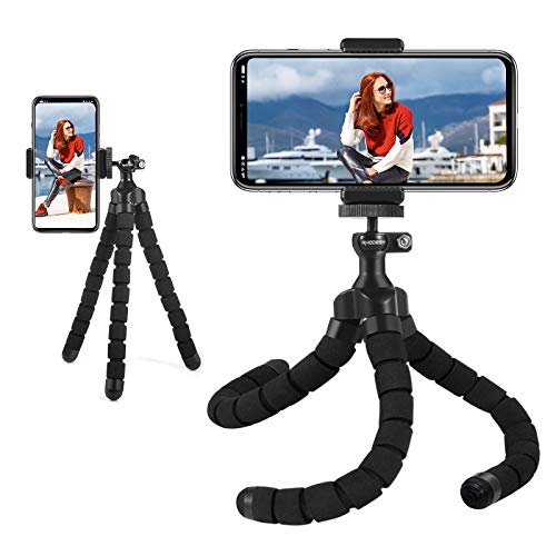 Oktopus Handy Stativ Tripod Dreibein Stativ Kamera-Stativ Ständer Halter für Kamera und jedes Smartphone inklusive Handyhalterung (Stativ) von iRhodesy
