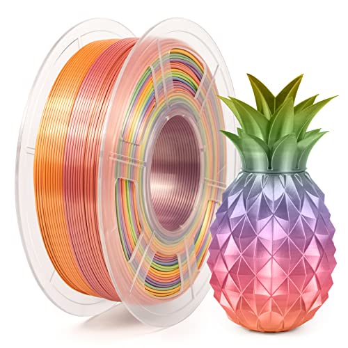 iSANMATE PLA Silk Filament 1.75mm, Multicolor Rainbow Seide PLA Filament 3D Drucker Filament 1 kg Spule, Maßgenauigkeit /- 0.02 mm iSANMATE PLA Silk Filament 1.75mm, Multicolor Rainbow Seide PLA Filament 3D Drucker Filament 1 kg Spule, Maßgenauigkeit /- 0.02 mm von iSANMATE