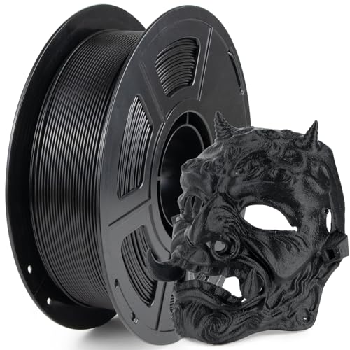 iSANMATE High Speed PLA Filament 1.75mm, Hyper PLA Filament 3D Hoher Wirkungsgrad Drucker Filament 1kg Spule (2.2 LBS), Maßgenauigkeit +/- 0.03 mm, 30-600mm/s (Black) von iSANMATE