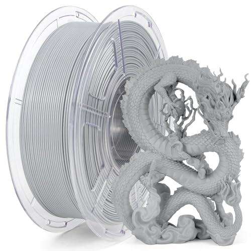 iSANMATE Hohe Geschwindigkeit PLA Filament, Hyper PLA Filament 1.75mm Maßgenauigkeit +/- 0.02mm, 3D Drucker Filament für Schnelles Drucken Geeignet, Unterstützt Druckgeschwindigkeit 0-600mm/s (Grau) von iSANMATE