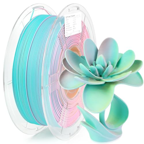 iSANMATE Matte Tri-Color PLA Filament 1.75mm, 3-in-1 Color Koextrusion 3D Filament, Magische Farbwechsel Rainbow Filament 1.75mm, Maßgenauigkeit +/- 0.03 mm, 1 KG Spule iSANMATE Matte Tri-Color PLA Filament 1.75mm, 3-in-1 Color Koextrusion 3D Filament, Magische Farbwechsel Rainbow Filament 1.75mm, Maßgenauigkeit +/- 0.03 mm, 1 KG Spule von iSANMATE