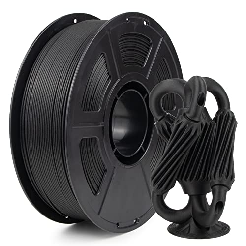 iSANMATE PA12 Nylon Carbon Fibre Filament, PA12-CF Filament, Hohe Festigkeit PA12-CF Filament Nylon 3D Drucker Filament 1,75mm, Hohe Temperaturbeständigkeit Kohlefaser PA12 Filament 1kg (2.2lbs) Spule von iSANMATE