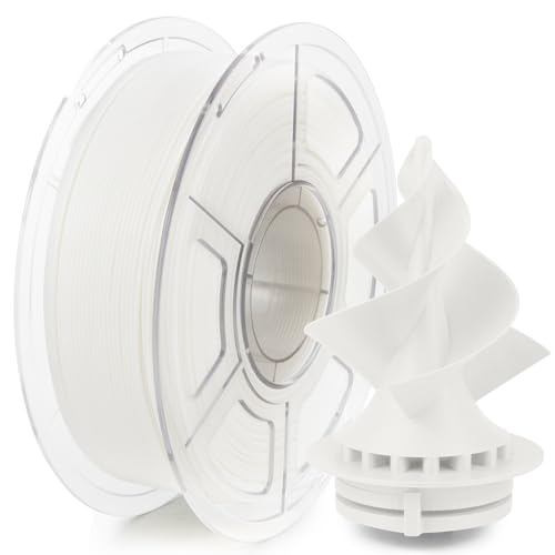 iSANMATE Weiß ASA Filament 1.75mm, Premium Anti-UV Wetterbeständiges 3D Drucker Filament für Outdoor, Maßgenauigkeit +/- 0.02mm, 1KG Spule 3D Druck Filament für 3D Drucker von iSANMATE