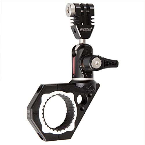 iSHOXS BullBar Pro-X 23 | Action Cam Motorrad-Lenkerhalterung | Professioneler Aluminium Halter passend für GoPro Hero und kompatible Kameras | Rohr-Durchmesser 19-23mm | Schwarz von iSHOXS