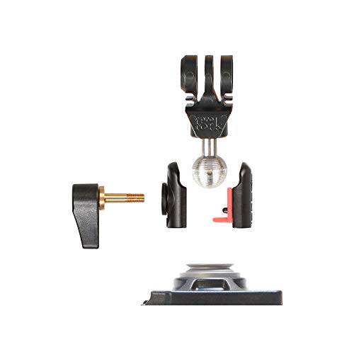 iSHOXS Cobra Swivel Upgrade Module mit ABS ProFork, Aluminium Mini Xtension mit Kugelgelenk, passend für GoPro und kompatible ActionCams Fahrrad Halterung von iSHOXS