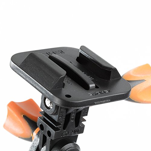 iSHOXS Flat Load Adapter | Schnellwechselplatte Halterung Action cam | Fahrrad Motorrad Zubehör Slider | passend für GoPro Hero und kompatible Action Camera von iSHOXS